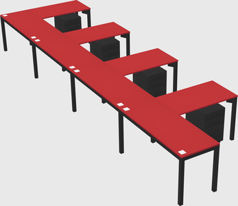 L-shaped desk