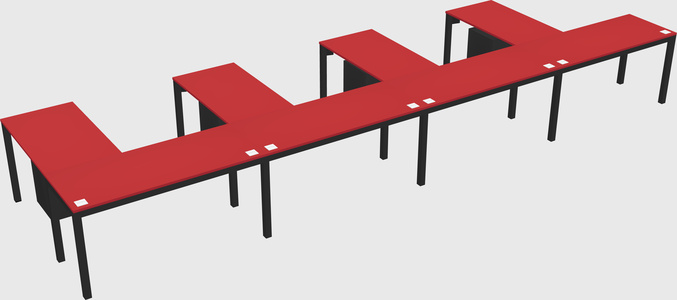 L-shaped desk
