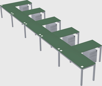 L-shaped desk