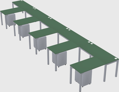 L-shaped desk