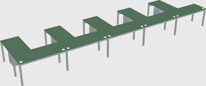 L-shaped desk