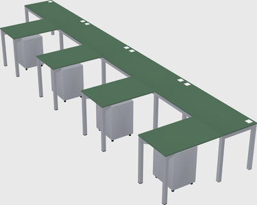 L-shaped desk