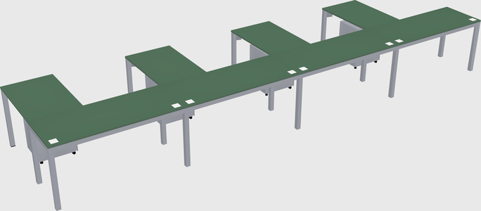 L-shaped desk