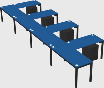 L-shaped desk