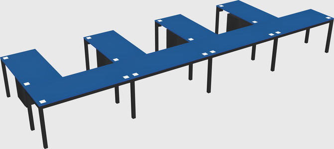 L-shaped desk