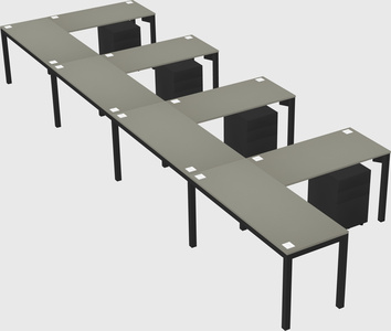 L-shaped desk