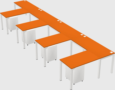 L-shaped desk