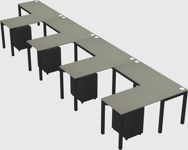 L-shaped desk