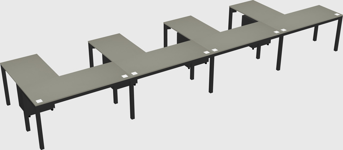 L-shaped desk