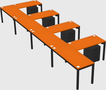 L-shaped desk