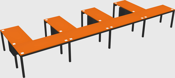L-shaped desk
