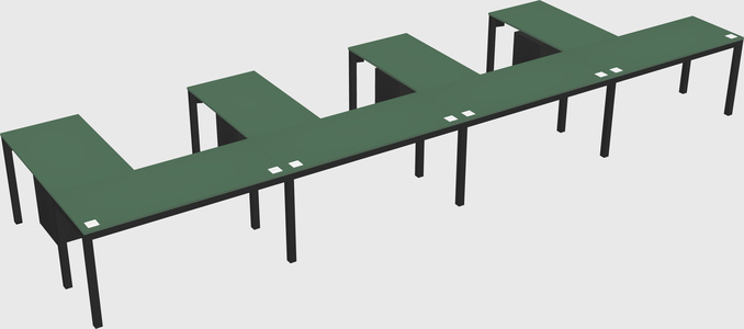 L-shaped desk