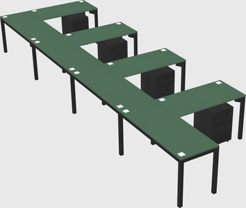 L-shaped desk