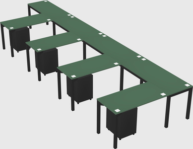 L-shaped desk