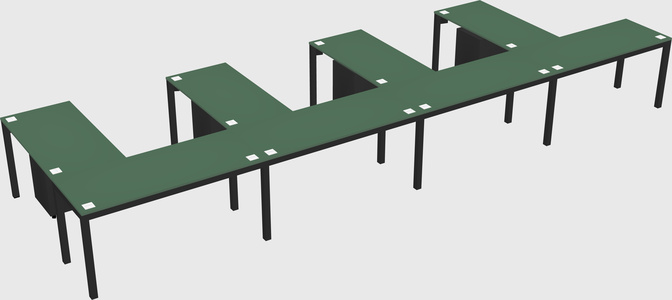 L-shaped desk