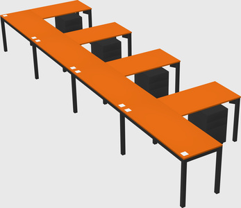 L-shaped desk