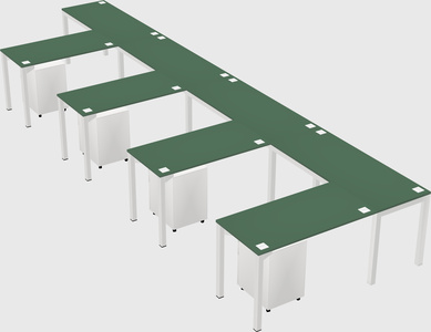 L-shaped desk