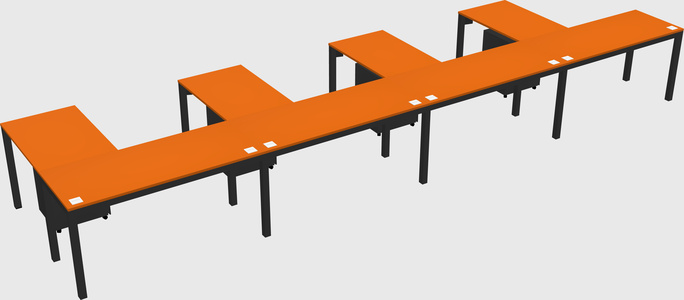 L-shaped desk