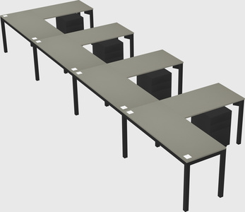 L-shaped desk