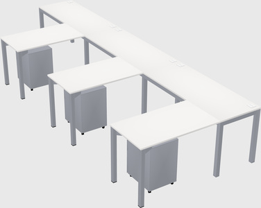 L-shaped desk