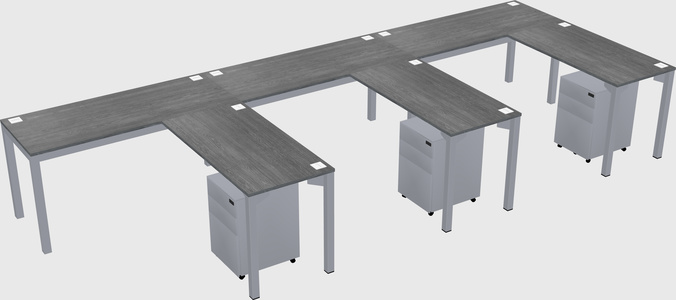 L-shaped desk