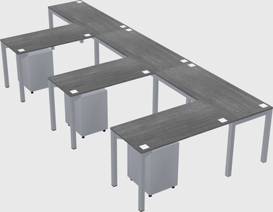 L-shaped desk