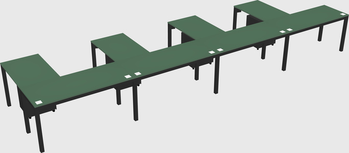 L-shaped desk