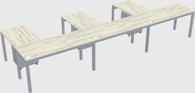L-shaped desk