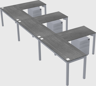 L-shaped desk