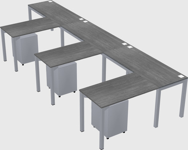 L-shaped desk