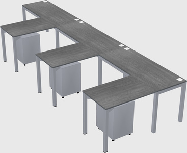 L-shaped desk