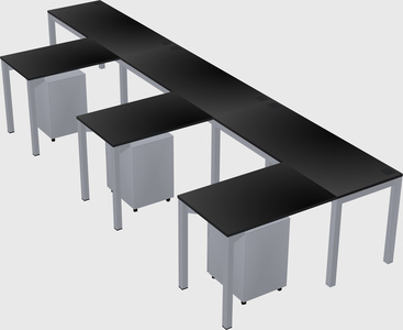 L-shaped desk
