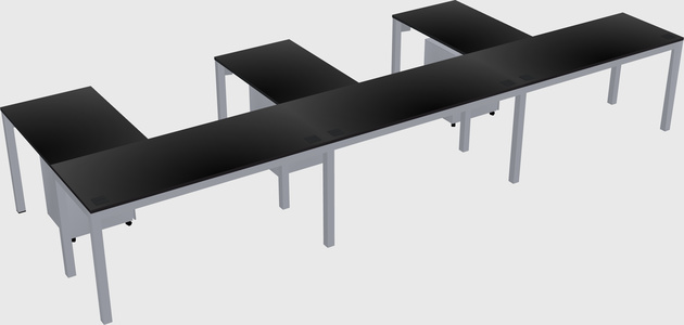 L-shaped desk
