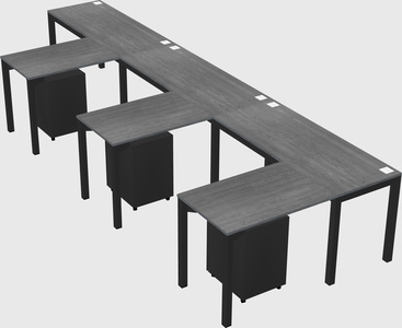 L-shaped desk