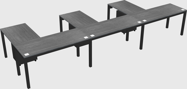 L-shaped desk