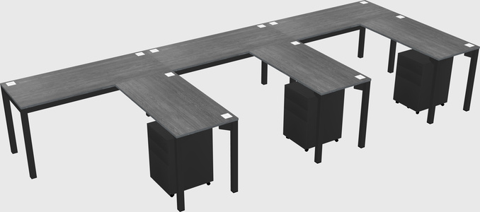 L-shaped desk