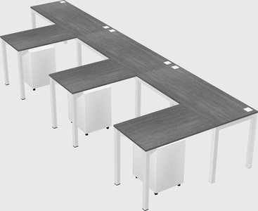 L-shaped desk