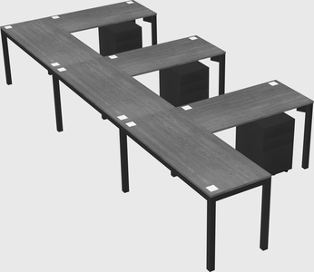 L-shaped desk