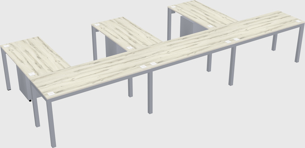L-shaped desk