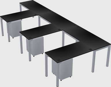 L-shaped desk