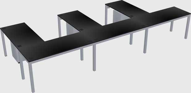 L-shaped desk