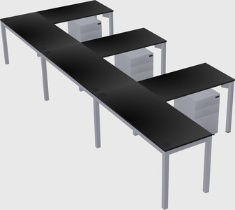 L-shaped desk