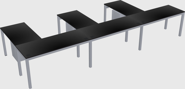 L-shaped desk