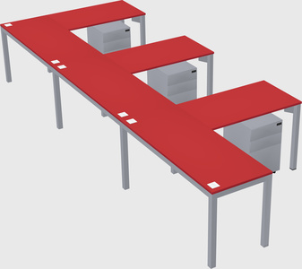 L-shaped desk