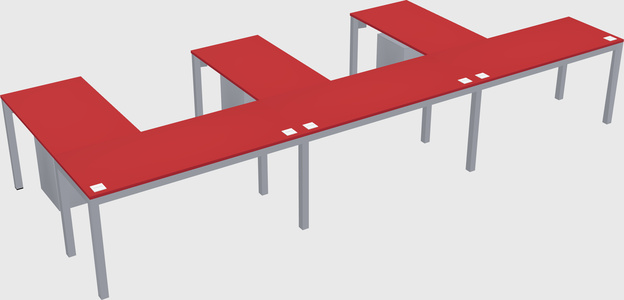 L-shaped desk