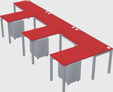L-shaped desk