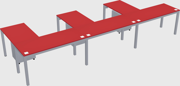 L-shaped desk