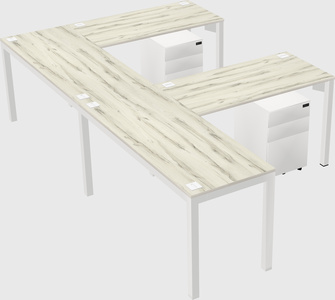 L-shaped desk