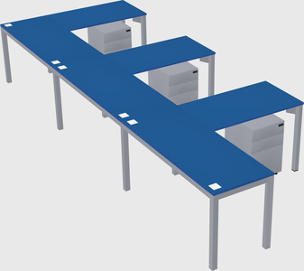 L-shaped desk