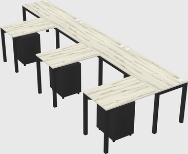 L-shaped desk